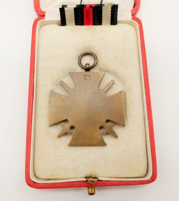 Ehrenkreuz für Frontkämpfer - Hersteller G1 - Mit dem Hindenburg - Treue um Treue - Etui – Bild 3