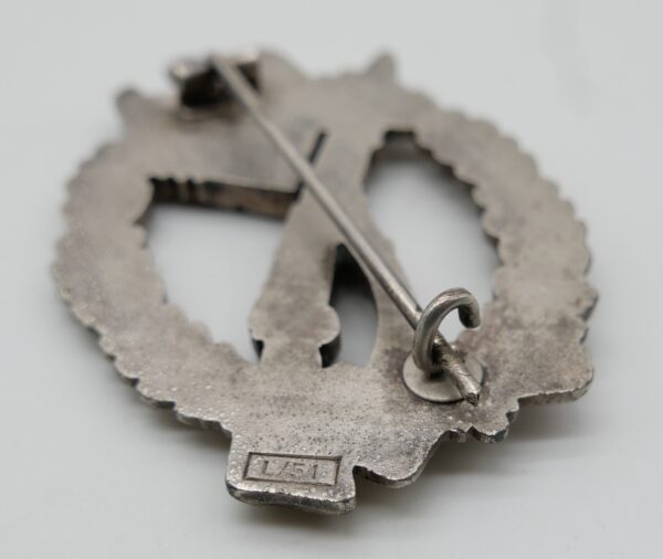 Infanterie Sturmabzeichen Silber - L/51 für E. Ferd. Wiedmann - Mit der Verleihungstüte – Bild 4