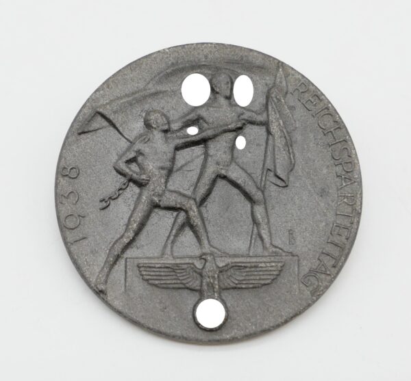 Abzeichen – Reichsparteitag 1938 - RZM und M9/125 - Jakob Bengel, Oberstein a. d. N.