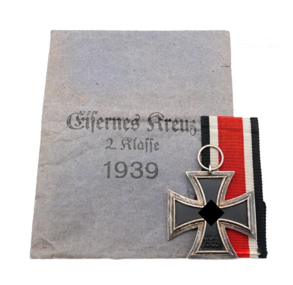 Eisernes Kreuz 2. Klasse 1939 mit Verleihungstüte - Hersteller Rudolf Souval, Wien - EK
