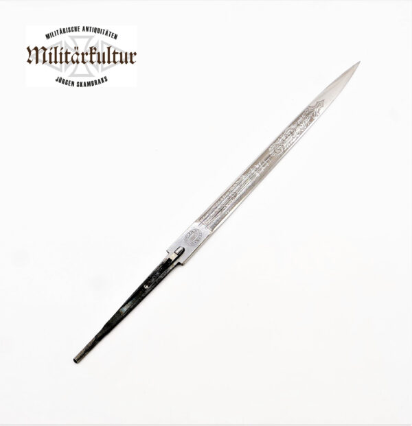 Klinge eines Kriegsmarinedolch – Marinedolch – Hersteller F.W. Höller, Solingen - MOD