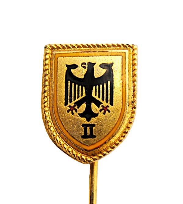 14 mm Miniatur - Abzeichen des 2. Korps der Bundeswehr - Ulm