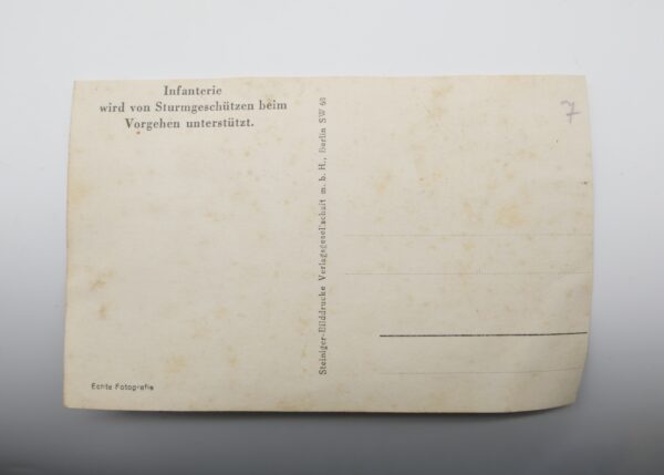 Postkarte - Sturmgeschütz III und Infantrie - Foto des Kriegsberichter Wurst (Atl.) – Bild 2