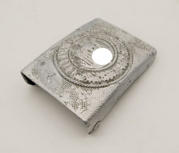 Koppelschloss Heer - Aluminium mit Restfarbe - Hersteller R.S. & S. (Rudolf Sieper & Sohn, Lüdenscheid)