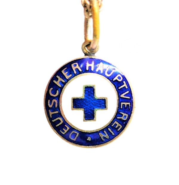 Deutscher Hauptverein (Blaues Kreuz) – Mitgliedsabzeichen an Kette