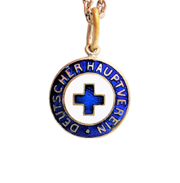 Deutscher Hauptverein (Blaues Kreuz) – Mitgliedsabzeichen an Kette – Bild 2
