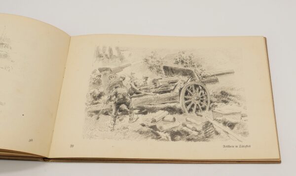 Verdun - Ein Kriegsskizzenbuch von Albert Reich 1916 - Luckas Verlag München – Bild 7