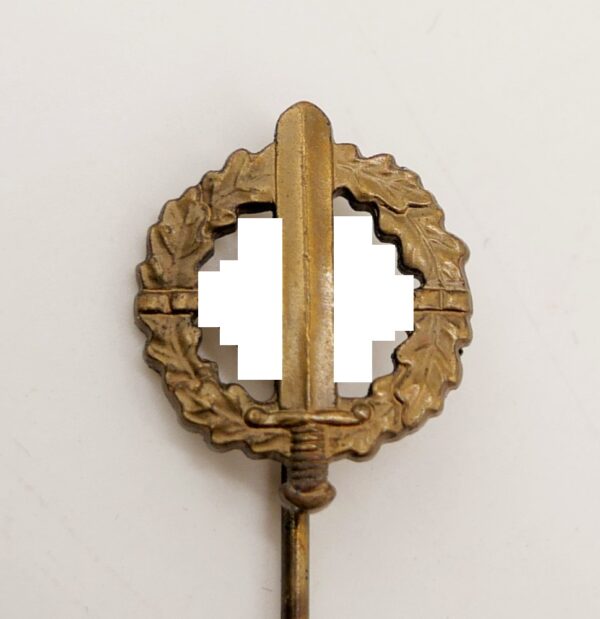 16 mm Miniatur zum SA Sportabzeichen Bronze – Hersteller 6 (Fritz Zimmermann, Stuttgart)