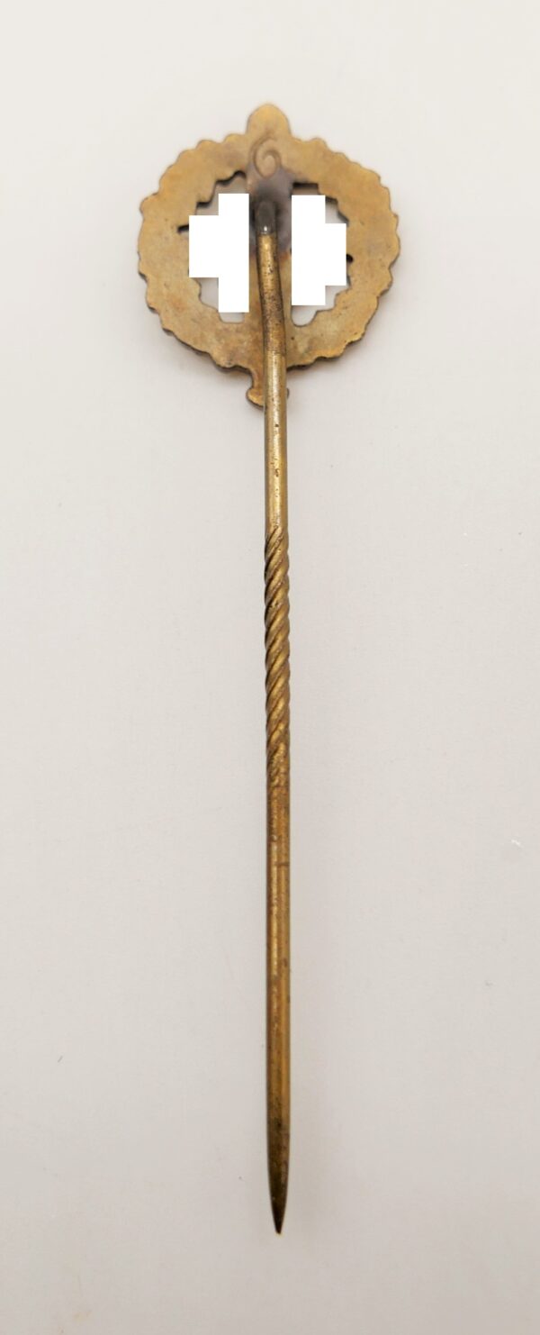 16 mm Miniatur zum SA Sportabzeichen Bronze – Hersteller 6 (Fritz Zimmermann, Stuttgart) – Bild 4
