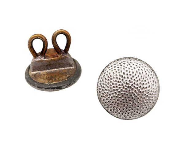 2 Knöpfe gekörnt - Durchmesser 19,5 mm - Für die Uniform - Knopf