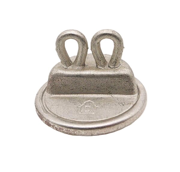Aluminium Knopf gekörnt - Für die Uniform – Bild 3