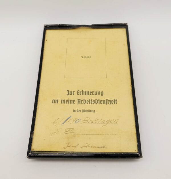 Plakette/Wandrelief - Arbeit adelt - RAD 6/190 Beckingen - Im orginal Karton – Bild 4