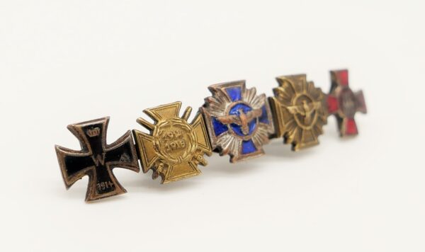 9 mm Ordenspange - EK - FEK - Dienstauszeichnung Bronze und Silber der NSDAP - Hanseatenkreuz – Bild 2
