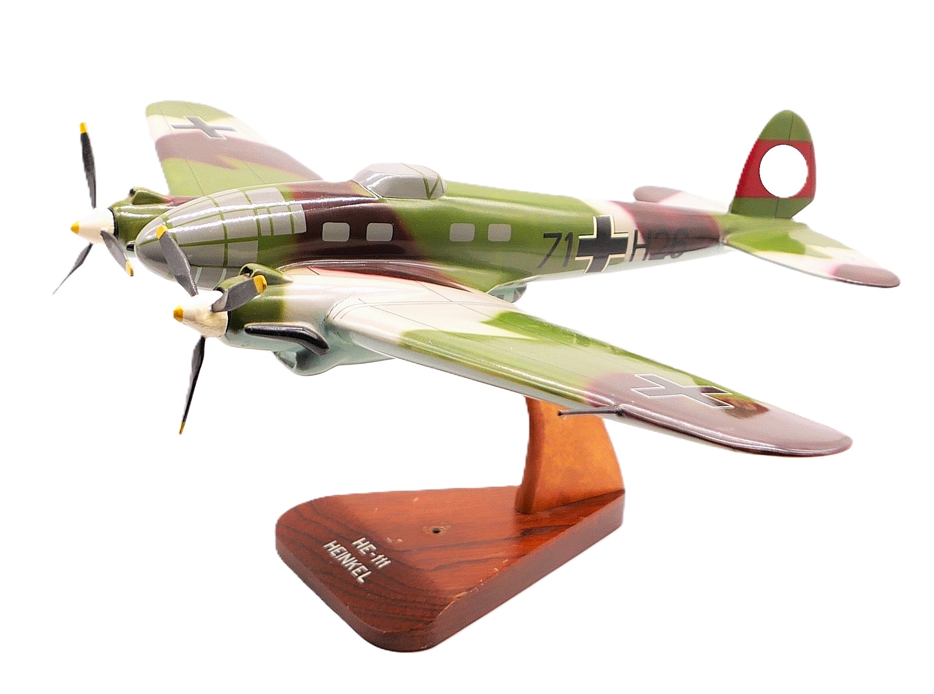 Hochwertiges Modell einer Heinkel HE 111 - Flugzeug der deutschen Luftwaffe