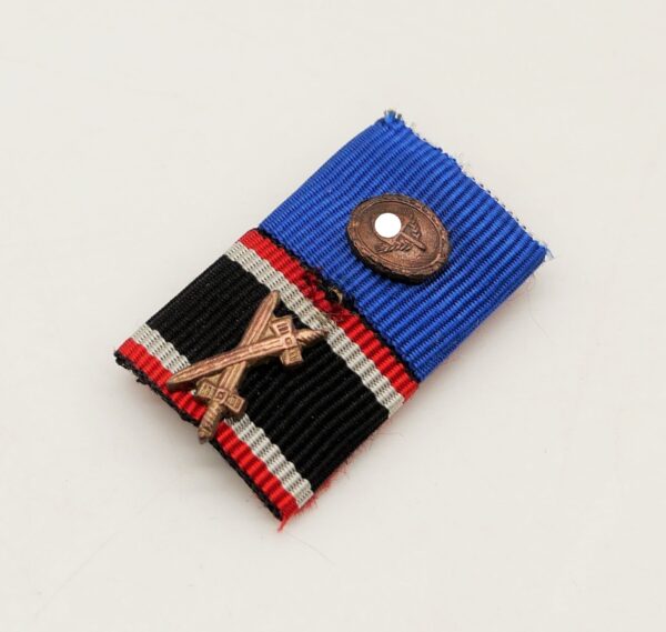 Feldspange - Kriegsverdienstkreuz 2. Klasse - RAD Dienstauszeichnung mit Auflage