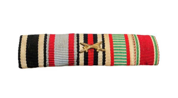 5er Feldspange mit Schwerter Auflage – Eisernes Kreuz – Hessen - Ehrenkreuz für Frontkämpfer – Bild 2