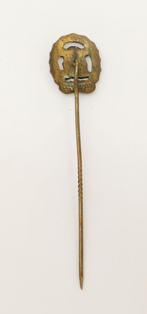 16 mm Miniatur DRL Sportabzeichen Bronze – Hersteller Wernstein, Jena – Bild 4