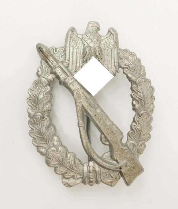 Infanterie Sturmabzeichen Silber - Hersteller S. H. u. Co. (Sohni Heubach & Co./Oberstein) - Variante aus Eisen