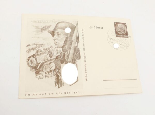 Postkarte Waffe SS - Im Kampf um die Freiheit – Bild 2