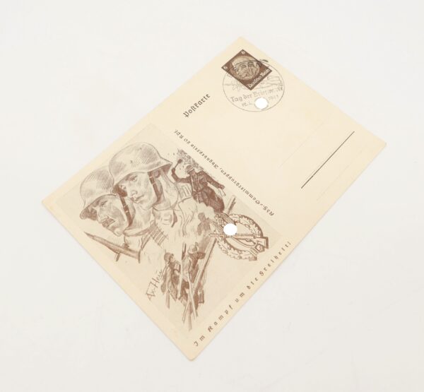 Postkarte – Infanterie Sturmabzeichen – ISA - Im Kampf um die Freiheit