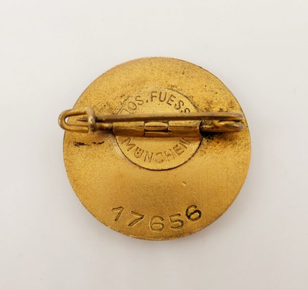 Goldenes Ehrenzeichen - Mitgliedsabzeichen der NSDAP – Hersteller Jos. Fuess, München – Parteiabzeichen – Bild 4