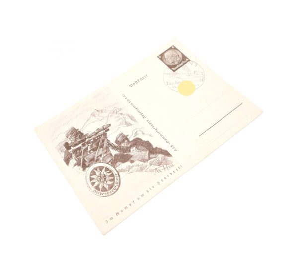 Postkarte Heeresbergführer - Gebirgsjäger - Im Kampf um die Freiheit