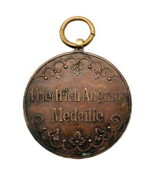 Sachsen - Friedrich August Medaille - Bronze – Bild 2