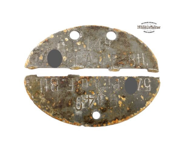 Erkennungsmarke der SS – 5. SS Pi. A. u. E. Btl. 6149 - EKM – Bild 2