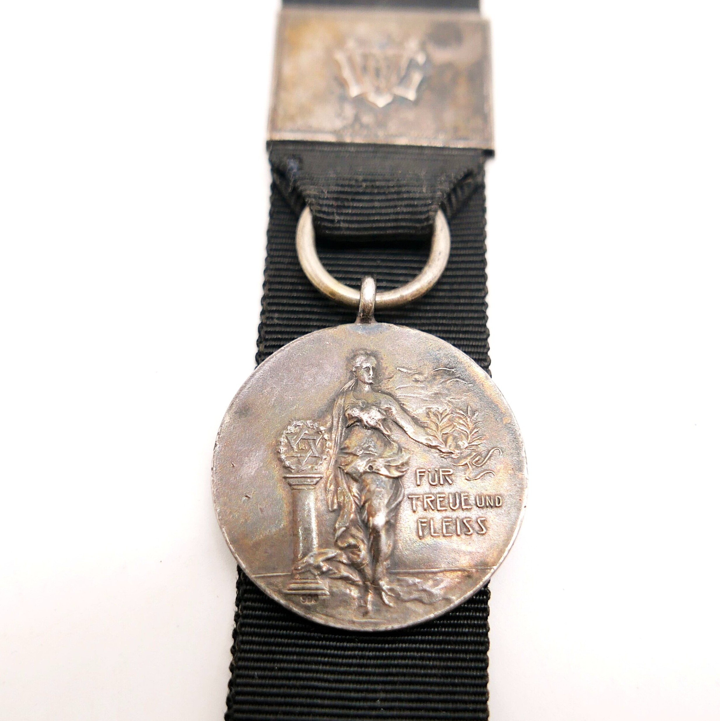 Abzeichen - Silberne Denkmünze mit Urkunde - Deutscher Gastwirts- Verband E.V. - DGV - Hotel Fürstenhof - Dortmund – Bild 6