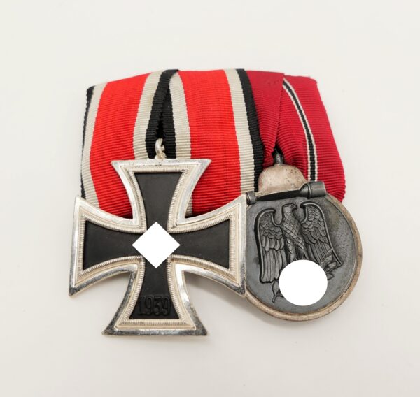 2er Ordensspange - Eisernes Kreuz 2. Klasse 1939 - Medaille zur Winterschlacht im Osten – Bild 2