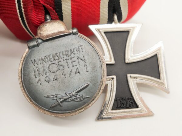 2er Ordensspange - Eisernes Kreuz 2. Klasse 1939 - Medaille zur Winterschlacht im Osten – Bild 4