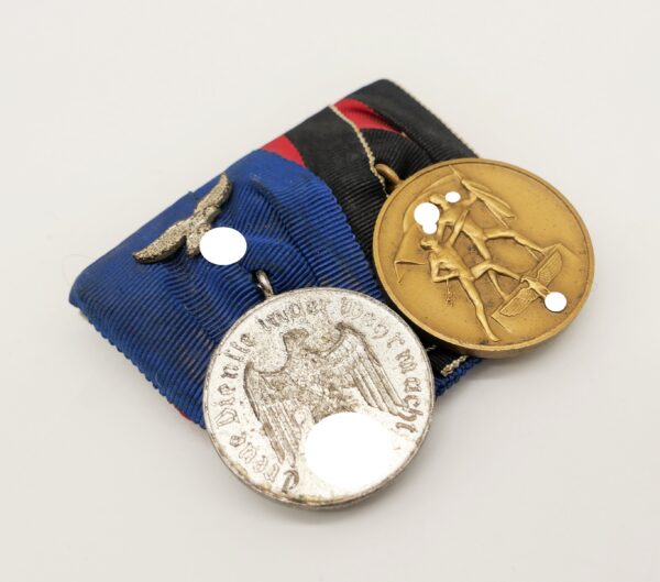 2er Ordensspange - Dienstauszeichnung für 4 Jahre - Medaille zur Erinnerung an den 1. Oktober 1938 (Sudetenland-Medaille)