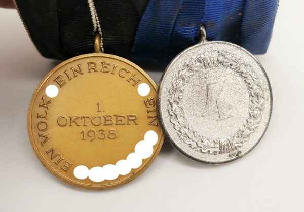 2er Ordensspange - Dienstauszeichnung für 4 Jahre - Medaille zur Erinnerung an den 1. Oktober 1938 (Sudetenland-Medaille) – Bild 4