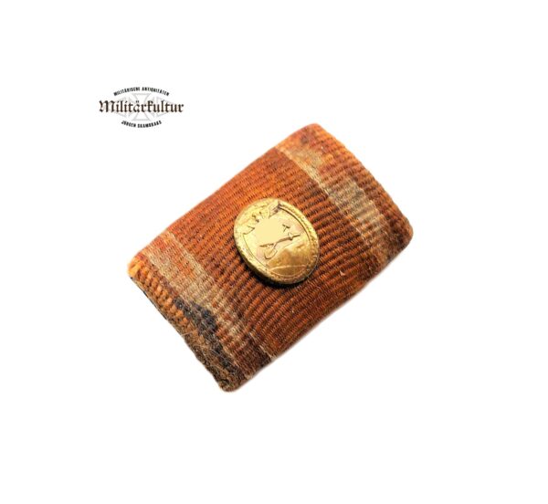 Feldspange zum Schutzwall Ehrenzeichen mit der seltenen 9 mm Miniatur Auflage