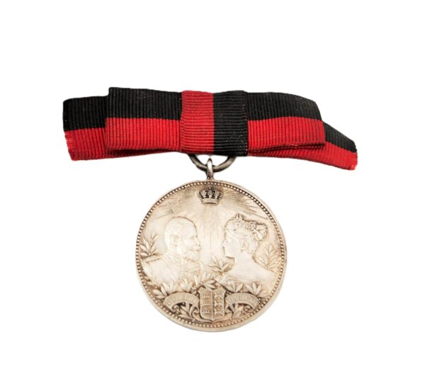 Medaille - Oberndorf am Neckar - Besuch des Königspaares am 12.04.1899