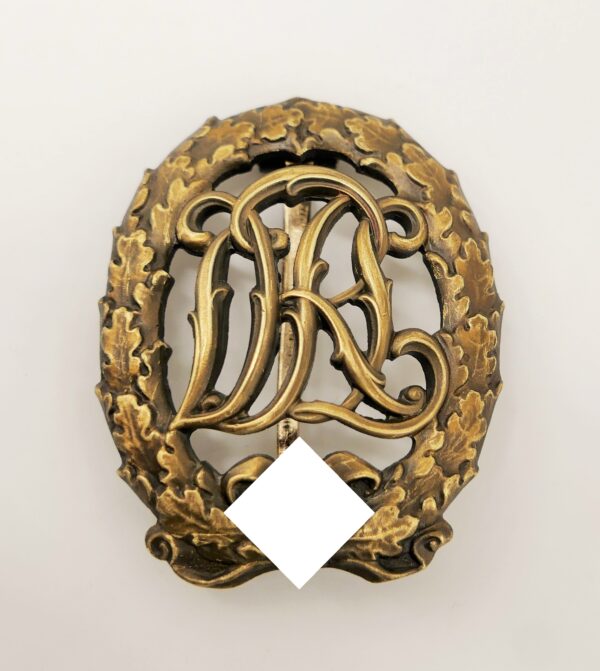 DRL Sportabzeichen Bronze – Hersteller Wernstein, Jena – D.R.G.M. 35269
