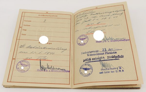 Wehrpass eines Fabrikanten - Zeitlich untauglich – Bild 8