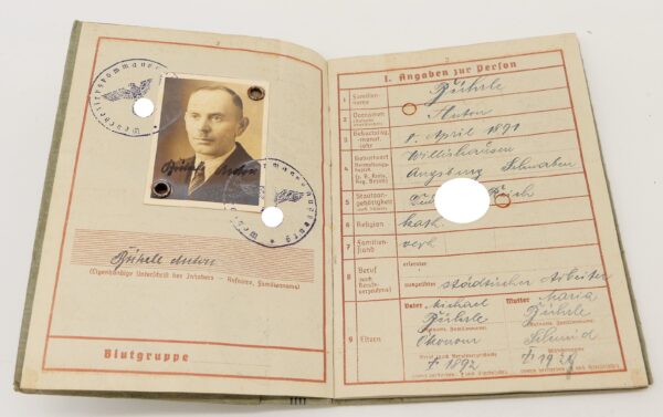 Wehrpass eines städtischen Arbeiters - Augsburg – Bild 3
