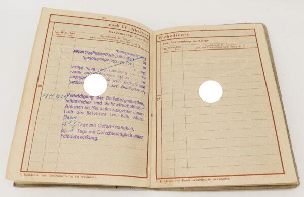 Wehrpass - RAD mit Kampfeinsatz - Aschaffenburg – Bild 6