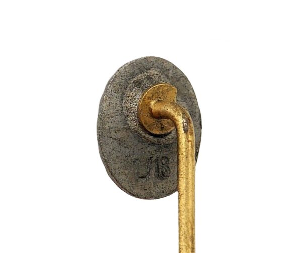 9 mm Miniatur zum Verwundetenabzeichen Gold - Hersteller L/18 (B. H. Mayer, Pforzheim) - VWA – Bild 3