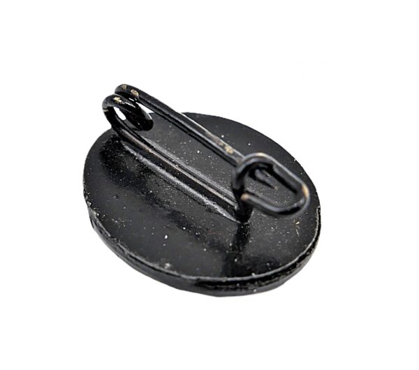16 mm Miniatur zum Verwundetenabzeichen Schwarz - Variante mit kleinen Nadelsystem - Broschierung - VWA – Bild 2