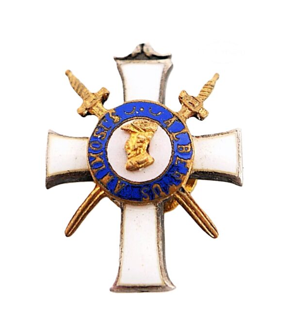 Sachsen - Miniatur zum Albrechtsorden Ritterkreuz 2. Klasse mit Schwerter