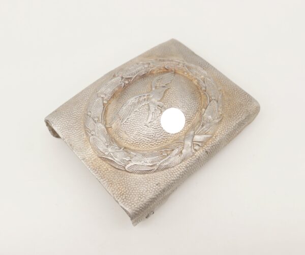 Koppelschloss der Luftwaffe - Aluminium - A 39 - Hersteller Hermann Aurich, Dresden