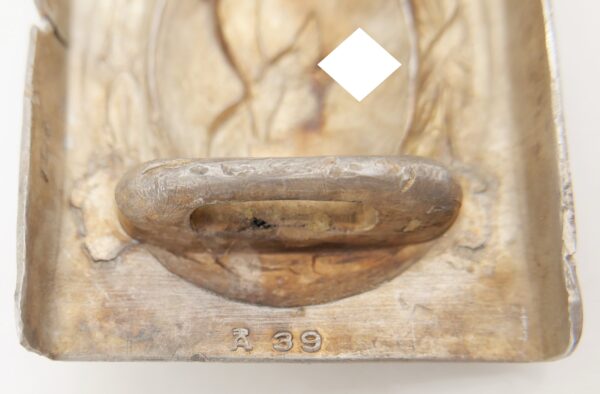 Koppelschloss der Luftwaffe - Aluminium - A 39 - Hersteller Hermann Aurich, Dresden – Bild 4