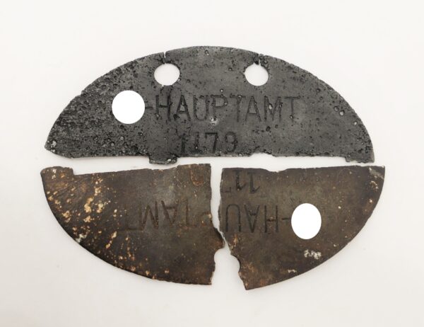 Erkennungsmarke Waffen SS-Hauptamt - EKM – Dogs Tag – Bodenfund – Bild 2