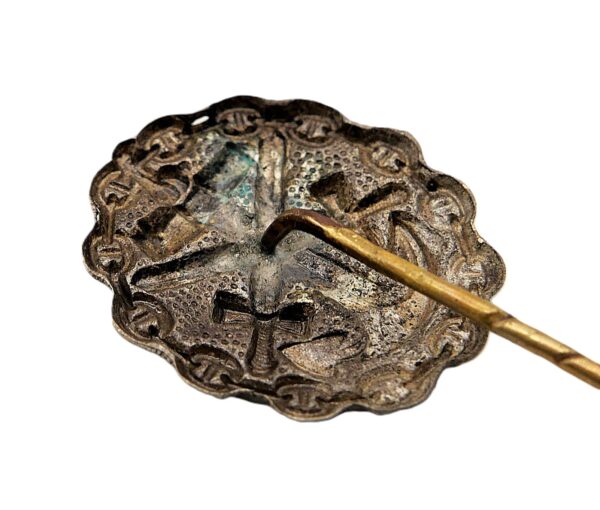 22 mm Miniatur zum Verwundetenabzeichen der Marine - Silber - VWA – Bild 3