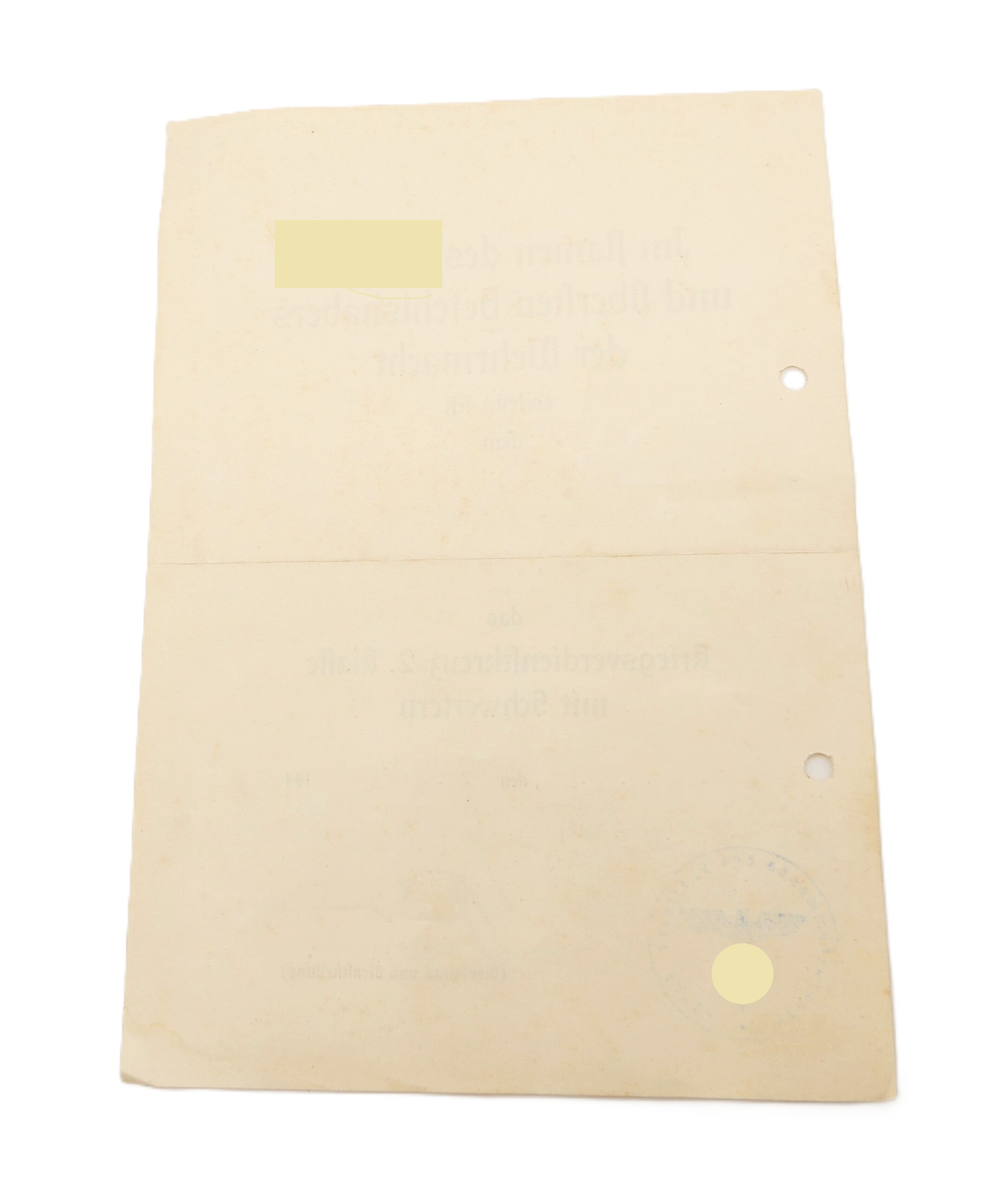 Verleihungsurkunden zum KVK 2. Klasse und der Medaille Winterschlacht im Osten - KG (Kampfgeschwader) 77 - Verleihungsurkunde – Bild 5