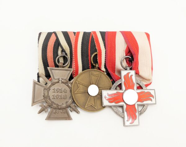 3er Ordensspange - FEK - Kriegsverdienstmedaille - Reichsfeuerwehr (Feuerwehr) – Ehrenzeichen 2. Stufe – Bild 2