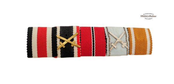 5er Feldspange - EK II 1939 - KVK - WIO - Bulgarien - Schutzwall – Bild 2
