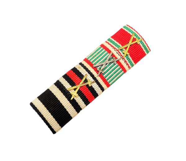4er Feldspange - Eisernes Kreuz 2. Klasse 1914 - FEK - Ungarn - Bulgarien - Bandspange